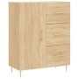 Aparador alto madera contrachapada color roble 69,5x34x180 cm de vidaXL, Aparadores - Ref: Foro24-3189432, Precio: 154,07 €, ...