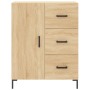 Aparador alto madera contrachapada color roble 69,5x34x180 cm de vidaXL, Aparadores - Ref: Foro24-3189448, Precio: 162,59 €, ...