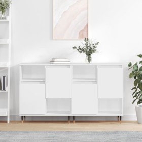 Sideboards 2 units glossy white plywood by vidaXL, Sideboards - Ref: Foro24-3190119, Price: 120,15 €, Discount: %