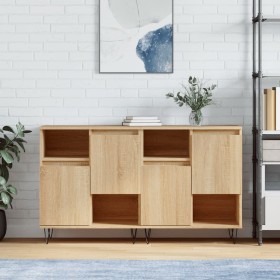 Sideboards 2 Stück Sonoma-Eichensperrholz von vidaXL, Sideboards - Ref: Foro24-3190128, Preis: 109,13 €, Rabatt: %