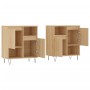 Aparadores 2 piezas madera contrachapada color roble sonoma de vidaXL, Aparadores - Ref: Foro24-3190128, Precio: 112,01 €, De...