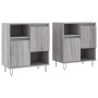 Aparadores 2 piezas madera contrachapada gris Sonoma de vidaXL, Aparadores - Ref: Foro24-3190131, Precio: 111,48 €, Descuento: %