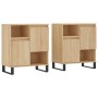 Aparadores 2 piezas madera contrachapada color roble sonoma de vidaXL, Aparadores - Ref: Foro24-3190136, Precio: 127,15 €, De...