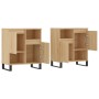 Aparadores 2 piezas madera contrachapada color roble sonoma de vidaXL, Aparadores - Ref: Foro24-3190136, Precio: 127,15 €, De...