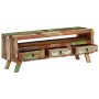 Solid wood TV stand made of recycled multicolored wood 110x30x40 cm by vidaXL, TV Furniture - Ref: Foro24-337063, Price: 111,...