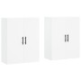 Armarios de pared 2 unidades blanco 69,5x34x90 cm de vidaXL, Aparadores - Ref: Foro24-3195643, Precio: 150,84 €, Descuento: %