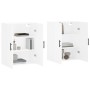 Armarios de pared 2 unidades blanco 69,5x34x90 cm de vidaXL, Aparadores - Ref: Foro24-3195643, Precio: 150,84 €, Descuento: %