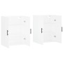 Armarios de pared 2 unidades blanco 69,5x34x90 cm de vidaXL, Aparadores - Ref: Foro24-3195643, Precio: 150,84 €, Descuento: %