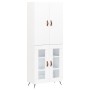 Tall white plywood sideboard 69.5x34x180 cm by vidaXL, Sideboards - Ref: Foro24-3195707, Price: 152,21 €, Discount: %