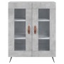 Aparador alto madera contrachapada gris hormigón 69,5x34x180 cm de vidaXL, Aparadores - Ref: Foro24-3195711, Precio: 156,08 €...