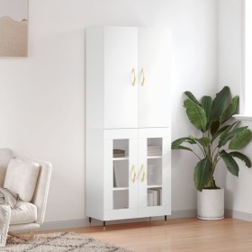 Aparador alto madera contrachapada blanco 69,5x34x180 cm de vidaXL, Aparadores - Ref: Foro24-3195715, Precio: 158,99 €, Descu...