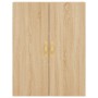 Aparador alto madera contrachapada color roble 69,5x34x180 cm de vidaXL, Aparadores - Ref: Foro24-3195718, Precio: 159,45 €, ...