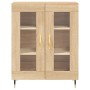 Aparador alto madera contrachapada color roble 69,5x34x180 cm de vidaXL, Aparadores - Ref: Foro24-3195718, Precio: 159,45 €, ...