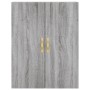 High sideboard sonoma gray plywood 69.5x34x180 cm by vidaXL, Sideboards - Ref: Foro24-3195721, Price: 151,92 €, Discount: %