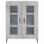 Aparador alto madera contrachapada gris hormigón 69,5x34x180 cm de vidaXL, Aparadores - Ref: Foro24-3195751, Precio: 150,72 €...