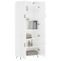 High glossy white plywood sideboard 69.5x34x180 cm by vidaXL, Sideboards - Ref: Foro24-3195765, Price: 150,12 €, Discount: %