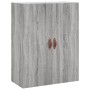 Aparador alto madera contrachapada gris sonoma 69,5x34x180 cm de vidaXL, Aparadores - Ref: Foro24-3195769, Precio: 140,99 €, ...