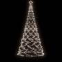 Árbol de Navidad con poste de metal 500 LEDs blanco frío 3 m de vidaXL, Arboles de navidad - Ref: Foro24-328626, Precio: 117,...