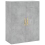 Aparador alto madera contrachapada gris hormigón 69,5x34x180 cm de vidaXL, Aparadores - Ref: Foro24-3195943, Precio: 153,27 €...