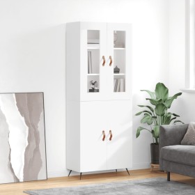 Tall white plywood sideboard 69.5x34x180 cm by vidaXL, Sideboards - Ref: Foro24-3198185, Price: 152,08 €, Discount: %