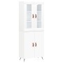 Aparador alto madera contrachapada blanco 69,5x34x180 cm de vidaXL, Aparadores - Ref: Foro24-3198185, Precio: 151,37 €, Descu...