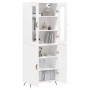 Aparador alto madera contrachapada blanco 69,5x34x180 cm de vidaXL, Aparadores - Ref: Foro24-3198185, Precio: 151,37 €, Descu...