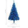 Künstlicher Weihnachtsbaum mit blauem PVC-Träger, 210 cm von vidaXL, Weihnachtsbäume - Ref: Foro24-321005, Preis: 48,56 €, Ra...