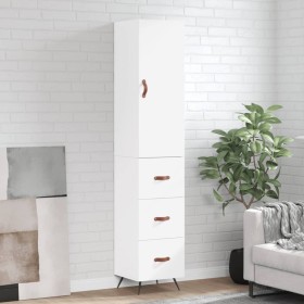 Tall white plywood sideboard 34.5x34x180 cm by vidaXL, Sideboards - Ref: Foro24-3198825, Price: 106,99 €, Discount: %