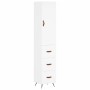 Aparador alto madera contrachapada blanco 34,5x34x180 cm de vidaXL, Aparadores - Ref: Foro24-3198825, Precio: 106,99 €, Descu...