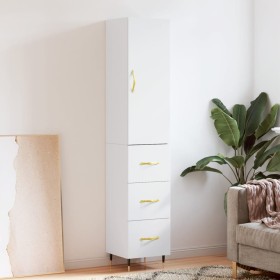 Tall white plywood sideboard 34.5x34x180 cm by vidaXL, Sideboards - Ref: Foro24-3198833, Price: 108,99 €, Discount: %