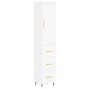 Aparador alto madera contrachapada blanco 34,5x34x180 cm de vidaXL, Aparadores - Ref: Foro24-3198833, Precio: 108,99 €, Descu...