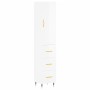 High glossy white plywood sideboard 34.5x34x180 cm by vidaXL, Sideboards - Ref: Foro24-3198835, Price: 114,99 €, Discount: %