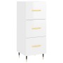 High glossy white plywood sideboard 34.5x34x180 cm by vidaXL, Sideboards - Ref: Foro24-3198835, Price: 114,99 €, Discount: %