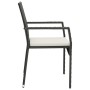 Garden chairs with cushions 4 units black synthetic rattan by vidaXL, Garden chairs - Ref: Foro24-319883, Price: 240,37 €, Di...