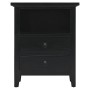 Solid black mahogany wood nightstand 60x30x75 cm by vidaXL, Sideboards - Ref: Foro24-337887, Price: 154,50 €, Discount: %