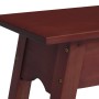 Mesa consola madera maciza de caoba marrón 110x30x75 cm de vidaXL, Mesas auxiliares - Ref: Foro24-337889, Precio: 78,02 €, De...