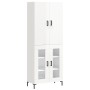 High glossy white plywood sideboard 69.5x34x180 cm by vidaXL, Sideboards - Ref: Foro24-3195733, Price: 156,99 €, Discount: %