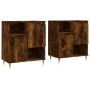 Display cabinets 2 pieces plywood smoked oak by vidaXL, Sideboards - Ref: Foro24-3190122, Price: 134,99 €, Discount: %