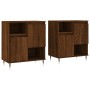 Sideboards 2 pieces oak brown plywood by vidaXL, Sideboards - Ref: Foro24-3190124, Price: 117,03 €, Discount: %