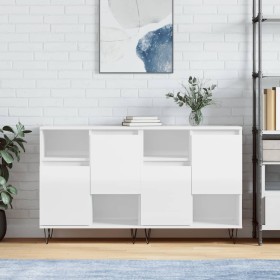 Sideboards 2 units glossy white plywood by vidaXL, Sideboards - Ref: Foro24-3190127, Price: 118,57 €, Discount: %