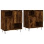 2-teilige Sideboards aus geräuchertem Eichensperrholz von vidaXL, Sideboards - Ref: Foro24-3190130, Preis: 108,97 €, Rabatt: %