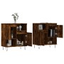 2-teilige Sideboards aus geräuchertem Eichensperrholz von vidaXL, Sideboards - Ref: Foro24-3190130, Preis: 108,97 €, Rabatt: %