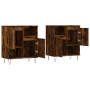 2-teilige Sideboards aus geräuchertem Eichensperrholz von vidaXL, Sideboards - Ref: Foro24-3190130, Preis: 108,97 €, Rabatt: %