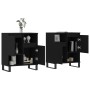 Display cabinets 2 units plywood black by vidaXL, Sideboards - Ref: Foro24-3190134, Price: 150,68 €, Discount: %