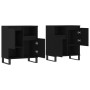 Display cabinets 2 units plywood black by vidaXL, Sideboards - Ref: Foro24-3190134, Price: 150,68 €, Discount: %