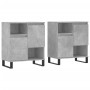 Sideboards 2 Stück betongraues Sperrholz von vidaXL, Sideboards - Ref: Foro24-3190137, Preis: 123,83 €, Rabatt: %