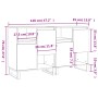 Display cabinets 2 units plywood black by vidaXL, Sideboards - Ref: Foro24-3190134, Price: 150,68 €, Discount: %