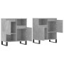 Sideboards 2 pcs concrete gray plywood by vidaXL, Sideboards - Ref: Foro24-3190137, Price: 122,83 €, Discount: %