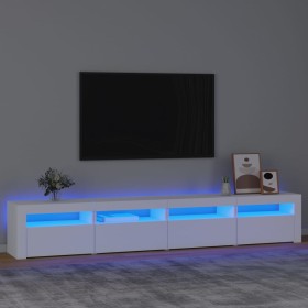 TV stand with white LED lights 240x35x40 cm by vidaXL, TV Furniture - Ref: Foro24-3152762, Price: 146,99 €, Discount: %