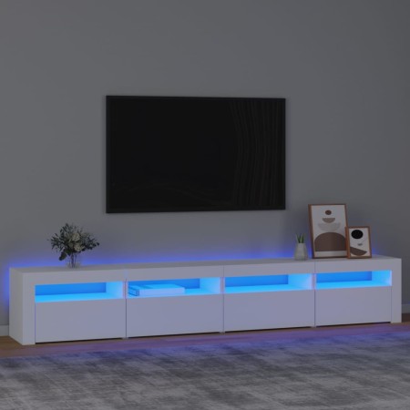 TV-Möbel mit weißen LED-Leuchten 240x35x40 cm von vidaXL, TV-Möbel - Ref: Foro24-3152762, Preis: 156,02 €, Rabatt: %